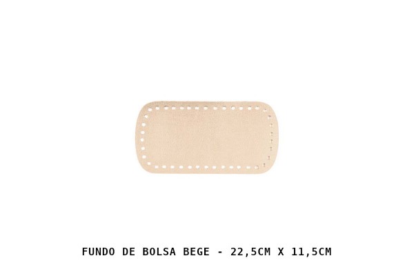 FUNDO PARA BOLSA 22,5X11,5CM BEGE