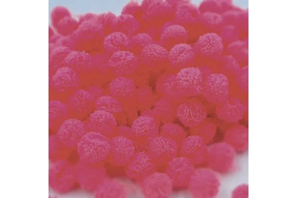 POMPOM FRU FRU DE MALHA COM 200 UNIDADES PINK