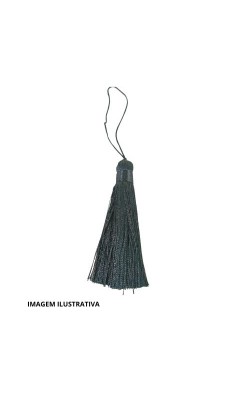 TASSEL 8CM PRETO COM 5 PECAS