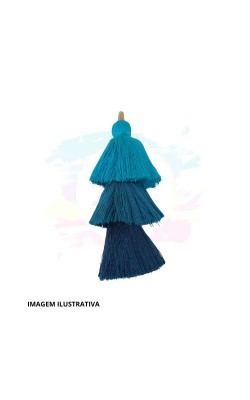 TASSEL TRICOLOR TONS DE AZUL 