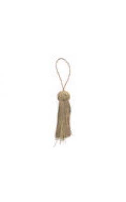 PINGENTE TASSEL TRABALHADO 8CM BEGE