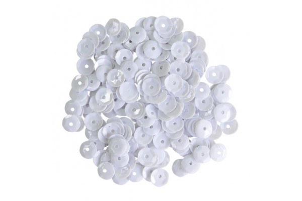 PAETE METALICO SEXT 6MM BRANCO