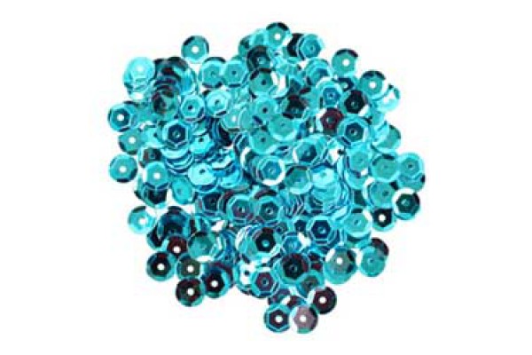 PAETE METALICO SEXT 6MM AZUL CELESTE