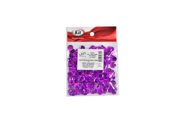 PAETE METALICO SEXT 10MM ROXO