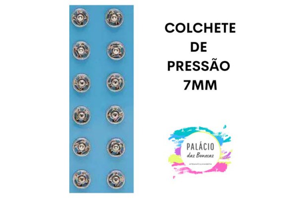 COLCHETE CORRENTE COATS 7MM COM 12 UNIDADES