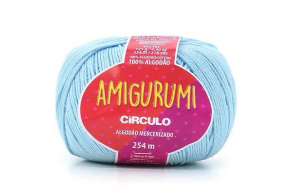 FIO AMIGURUMI CIRCULO 254M AZUL CANDY