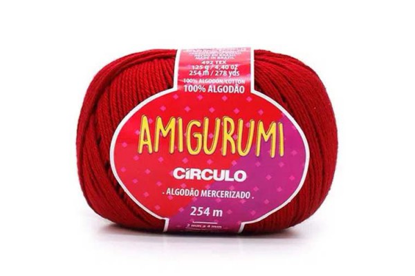 FIO AMIGURUMI CIRCULO 254M VERMELHO CIRCULO