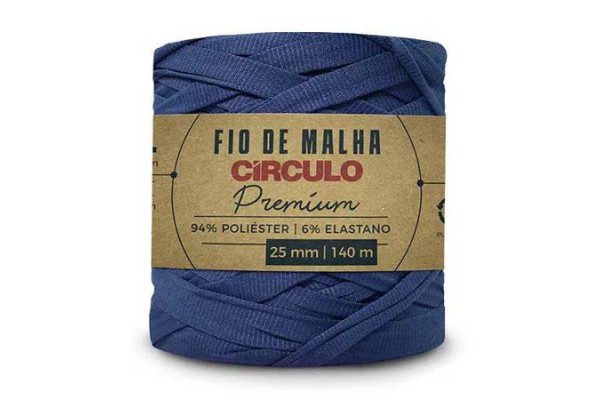 FIO DE MALHA CIRCULO PREMIUM 25MM MAR NOTURNO