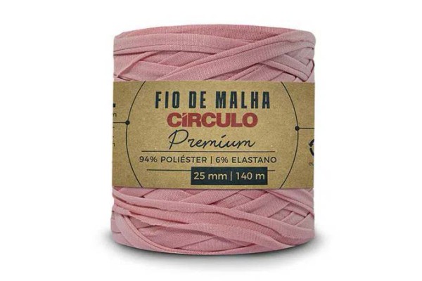 FIO DE MALHA CIRCULO PREMIUM 25MM ROSA POEMA