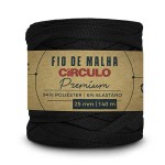 FIO DE MALHA CIRCULO PREMIUM 25MM PRETO