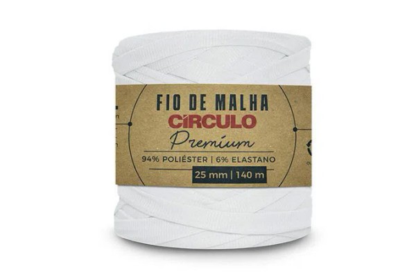 FIO DE MALHA CIRCULO PREMIUM 25MM BRANCO