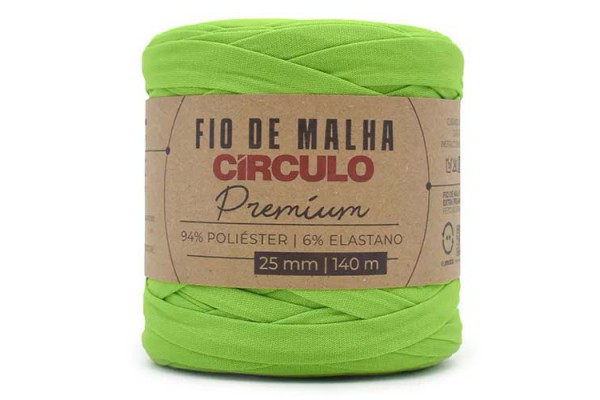 FIO DE MALHA CIRCULO PREMIUM 25MM FLASH VERDE