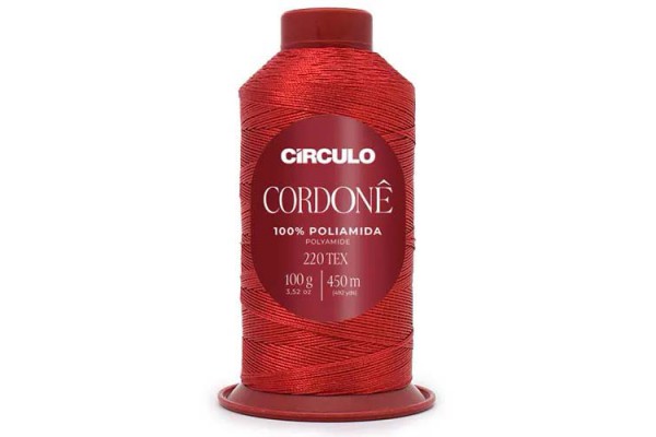 FIO CORDONE CIRCULO 100G CEREJA