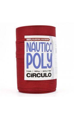 FIO NAUTICO POLY 5MM CIRCULO 500G VERMELHO CIRCULO