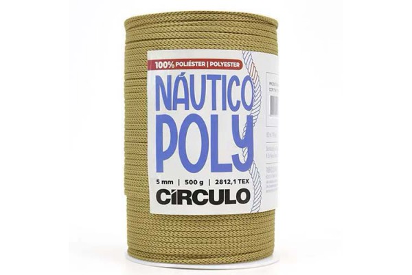 FIO NAUTICO POLY 5MM CIRCULO 500G CASTANHA