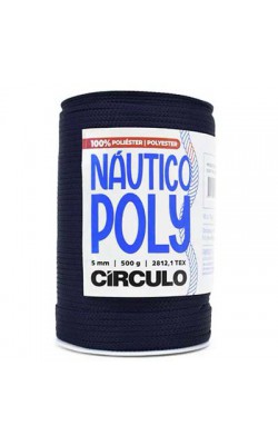 FIO NAUTICO POLY 5MM CIRCULO 500G AZUL MARINHO