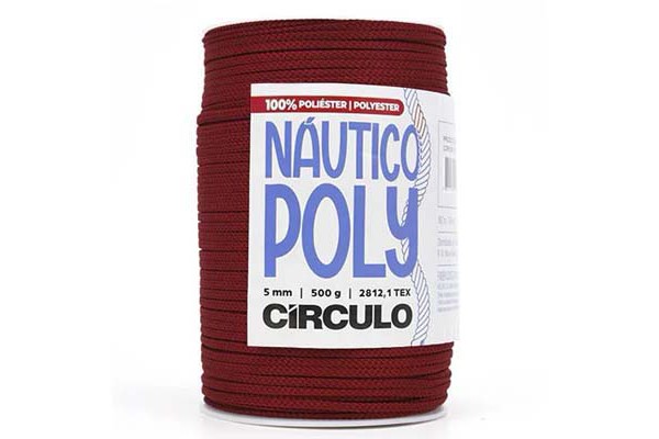 FIO NAUTICO POLY 5MM CIRCULO 500G ROOIBOS