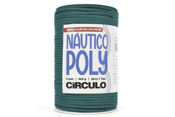 FIO NAUTICO POLY 5MM CIRCULO 500G ESMERALDA