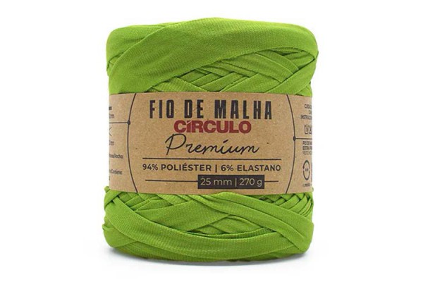 FIO DE MALHA CIRCULO PREMIUM 25MM KIWI