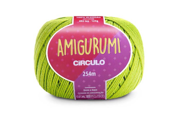 FIO AMIGURUMI CIRCULO 254M VERDE LIMAO