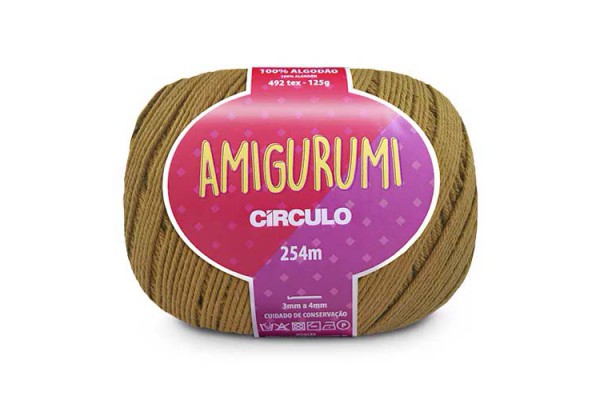 FIO AMIGURUMI CIRCULO 254M DOCE DE LEITE