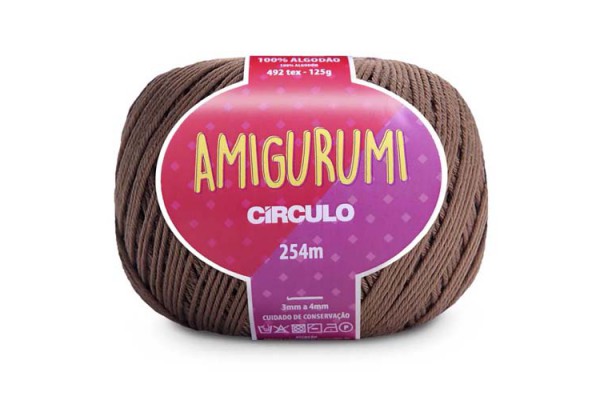 FIO AMIGURUMI CIRCULO 254M LENHA