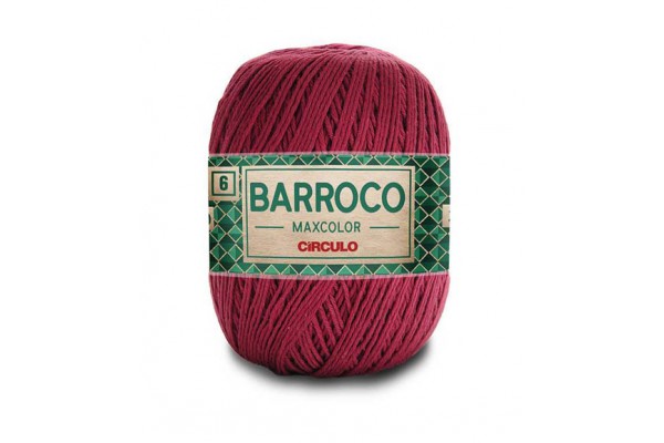 BARBANTE BARROCO MAXICOLOR N6 CIRCULO 400G MARSALA