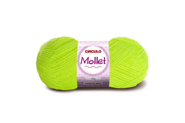 LA MOLLET CIRCULO 100G AMARELO NEON