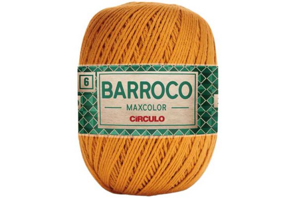 BARBANTE BARROCO MAXICOLOR N6 CIRCULO 400G AMBAR