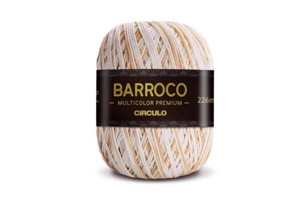 BARBANTE BARROCO MULTI PREMIUM CIRCULO 200G AREIA