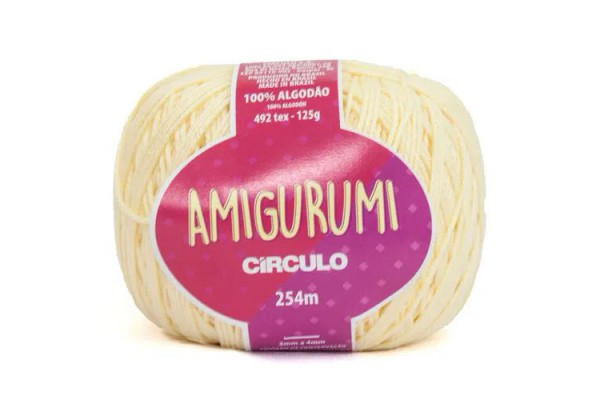 FIO AMIGURUMI CIRCULO 254M CREME