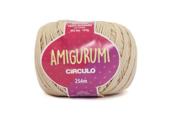 FIO AMIGURUMI CIRCULO 254M PORCELANA