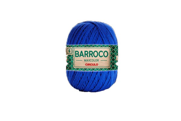 BARBANTE BARROCO MAXICOLOR N6 CIRCULO 400G AZUL BIC