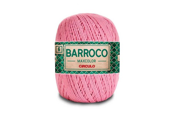 BARBANTE BARROCO MAXICOLOR N6 CIRCULO 400G QUARTZO