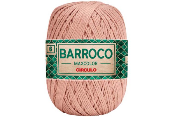 BARBANTE BARROCO MAXICOLOR N6 CIRCULO 400G CAQUI