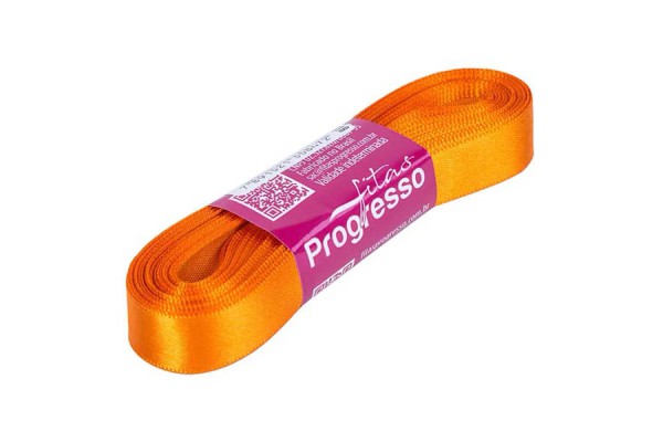 FITA DE CETIM PROGRESSO 15MM COM 10MTS LARANJA