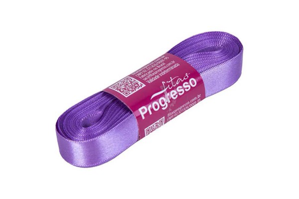 FITA DE CETIM PROGRESSO 15MM COM 10MTS LILAS