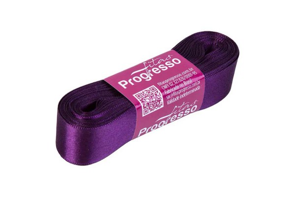 FITA DE CETIM PROGRESSO 22MM COM 10MT VIOLETA