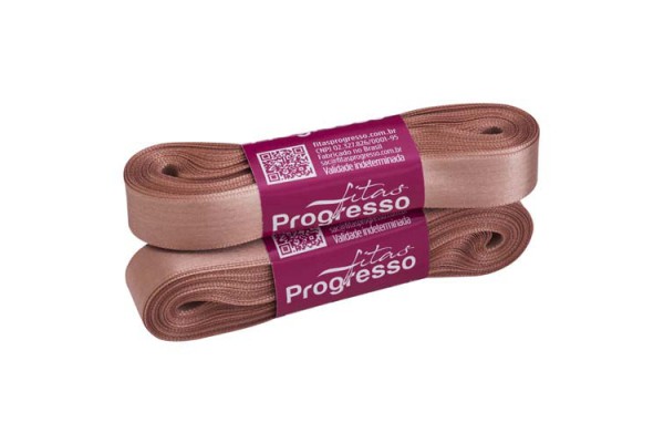 FITA DE CETIM PROGRESSO 15MM COM 10MTS ROSA VELHO