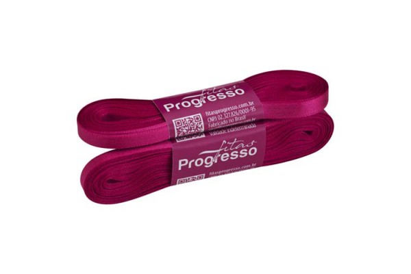 FITA DE CETIM PROGRESSO 7MM COM 10MTS PINK