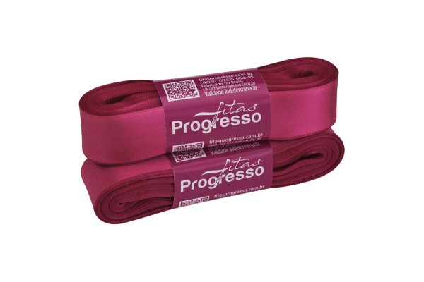 FITA DE CETIM PROGRESSO 22MM COM 10MTS PINK