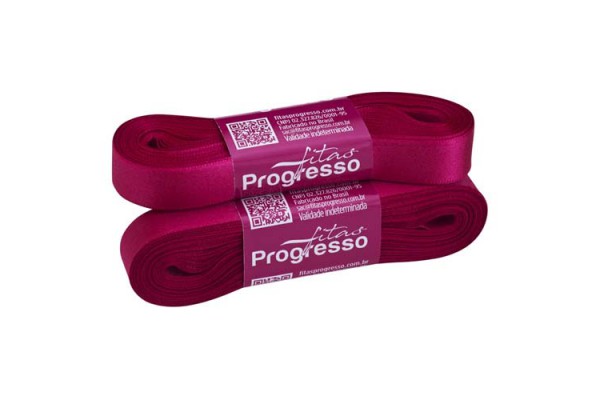 FITA DE CETIM PROGRESSO 15MM COM 10MTS PINK