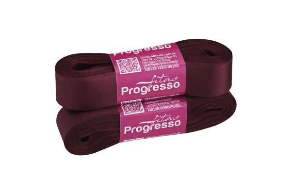 FITA DE CETIM PROGRESSO 22MM COM 10MTS MARSALA