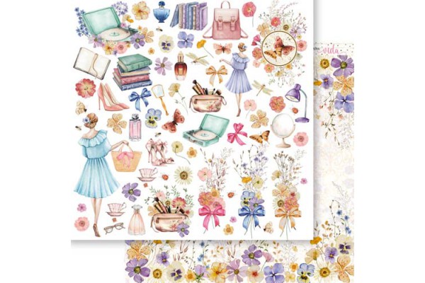 FOLHA PARA SCRAPBOOK LITOARTE MULHER