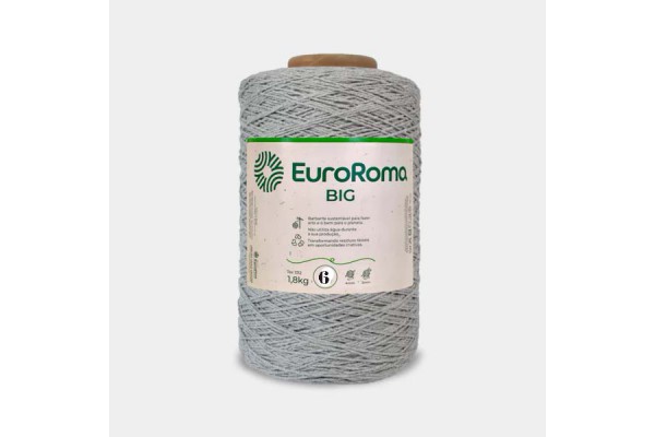 BARBANTE COLORIDO BIG EUROROMA 4/6 1800KG CINZA