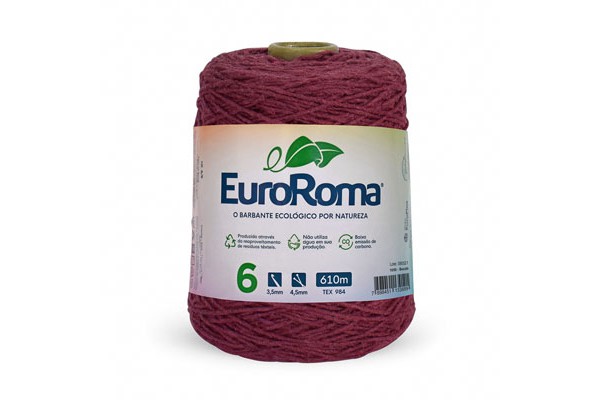 BARBANTE EUROROMA COLORIDO 4/6 600G 610M BORDO