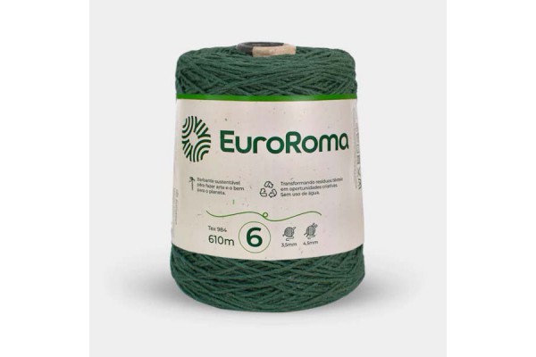 BARBANTE EUROROMA COLORIDO 4/6 600G 610M VERDE MUSGO