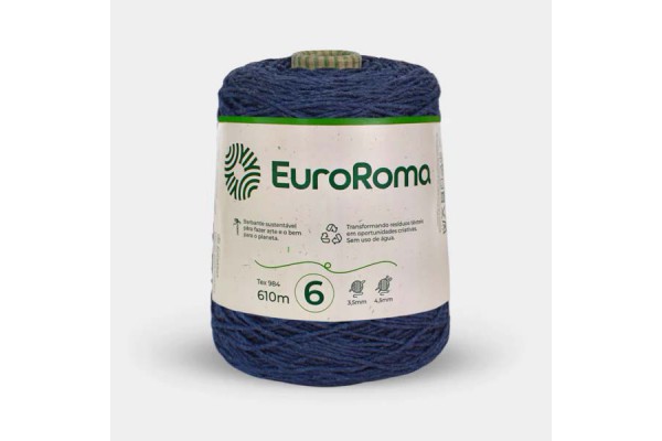 BARBANTE EUROROMA COLORIDO 4/6 600G 610M AZUL MARINHO