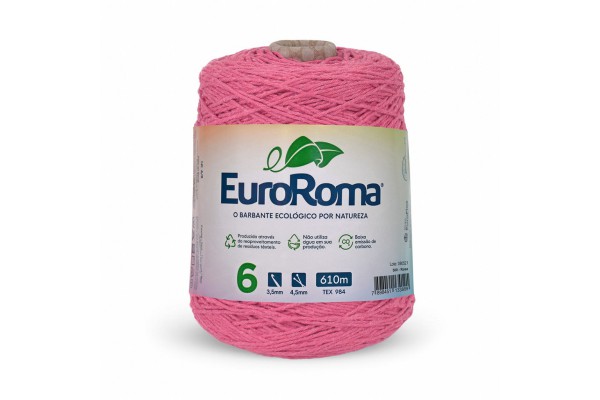 BARBANTE EUROROMA COLORIDO 4/6 600G 610M ROSA