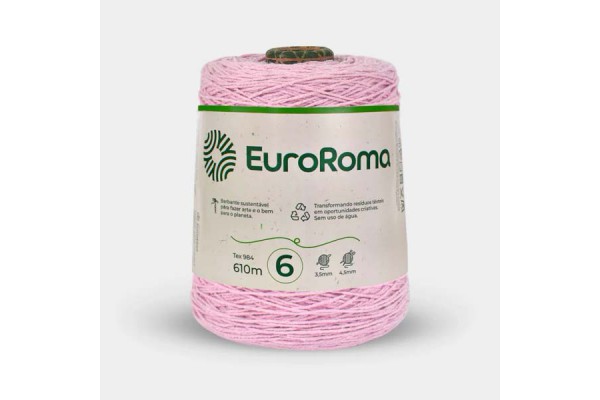 BARBANTE EUROROMA COLORIDO 4/6 600G 610M ROSA BEBE